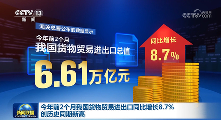 2025年前两月我国外贸进出口同比增长8.7%，创历史同期新高 货物进出口展现韧性十足